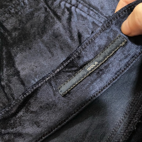 CITIZENS OF HUMANITY isola cropped boot velvet pant in navy velvet 29 - Picture 11 of 11